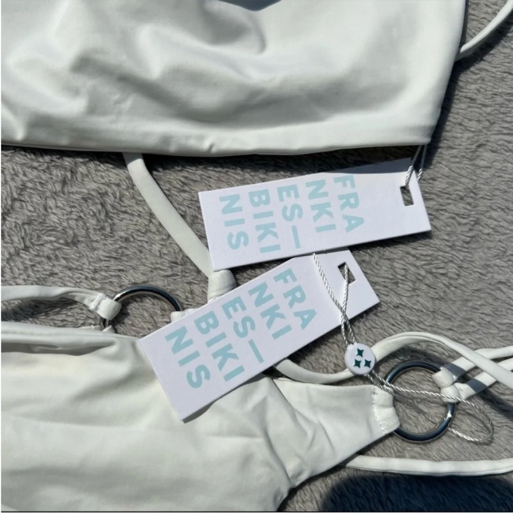 Frankie’s Bikinis Kailyn 90s White Bikini Set
